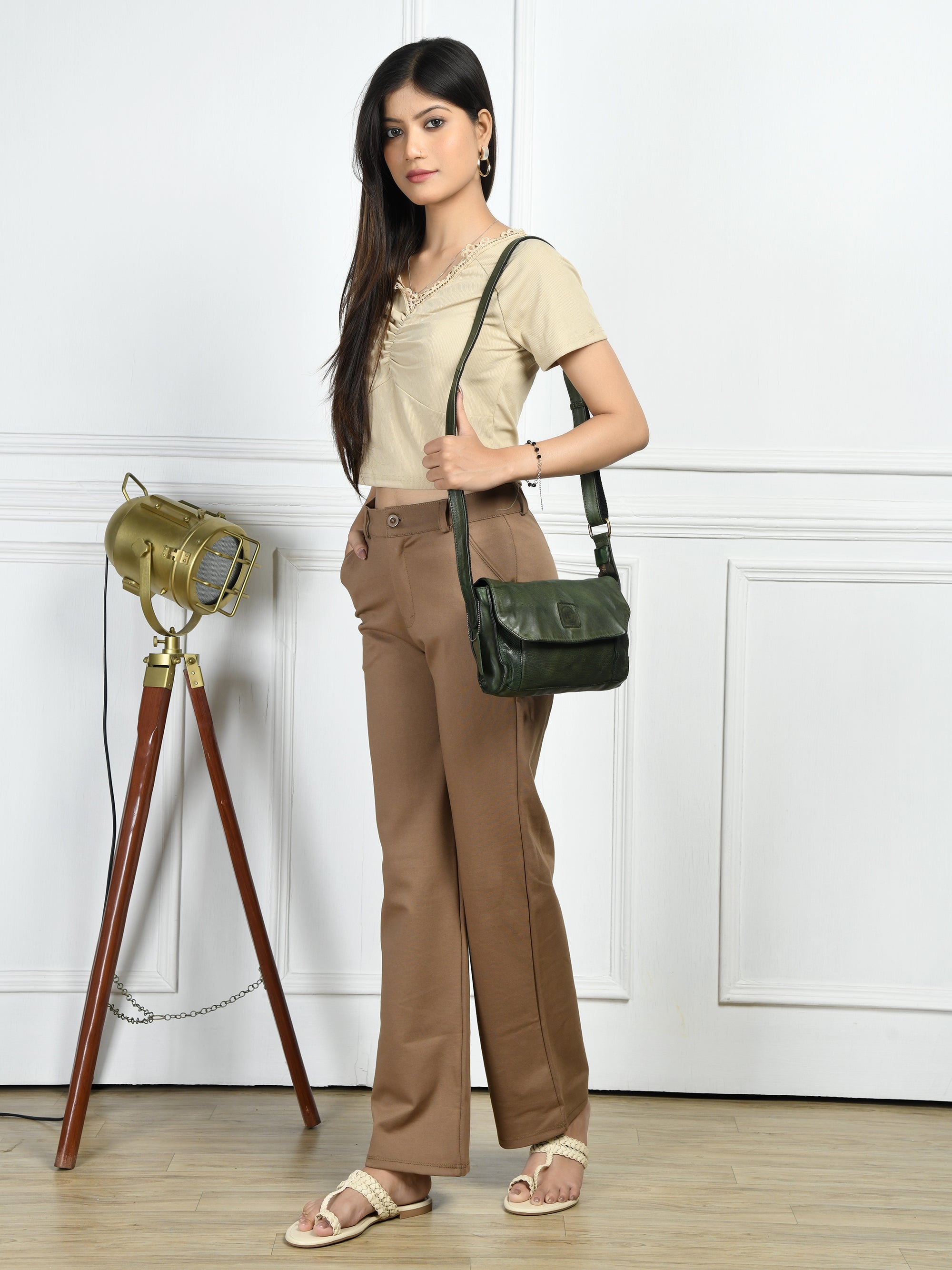 Heritage Leather Crossbody Bag